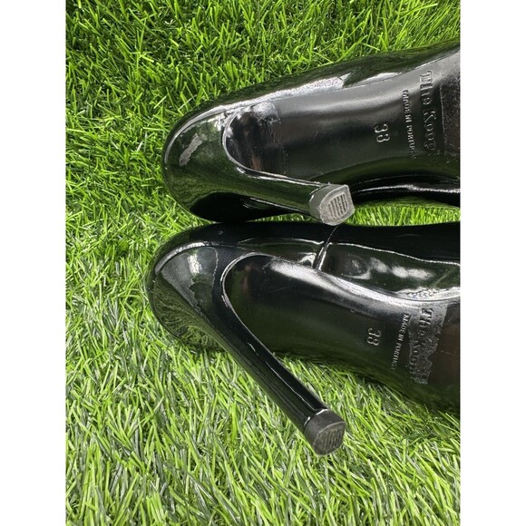 The Kooples Black Leather Pointed Toe Pump Heels Stiletto Shoes Size EU 38 US 8 - Picture 14 of 16